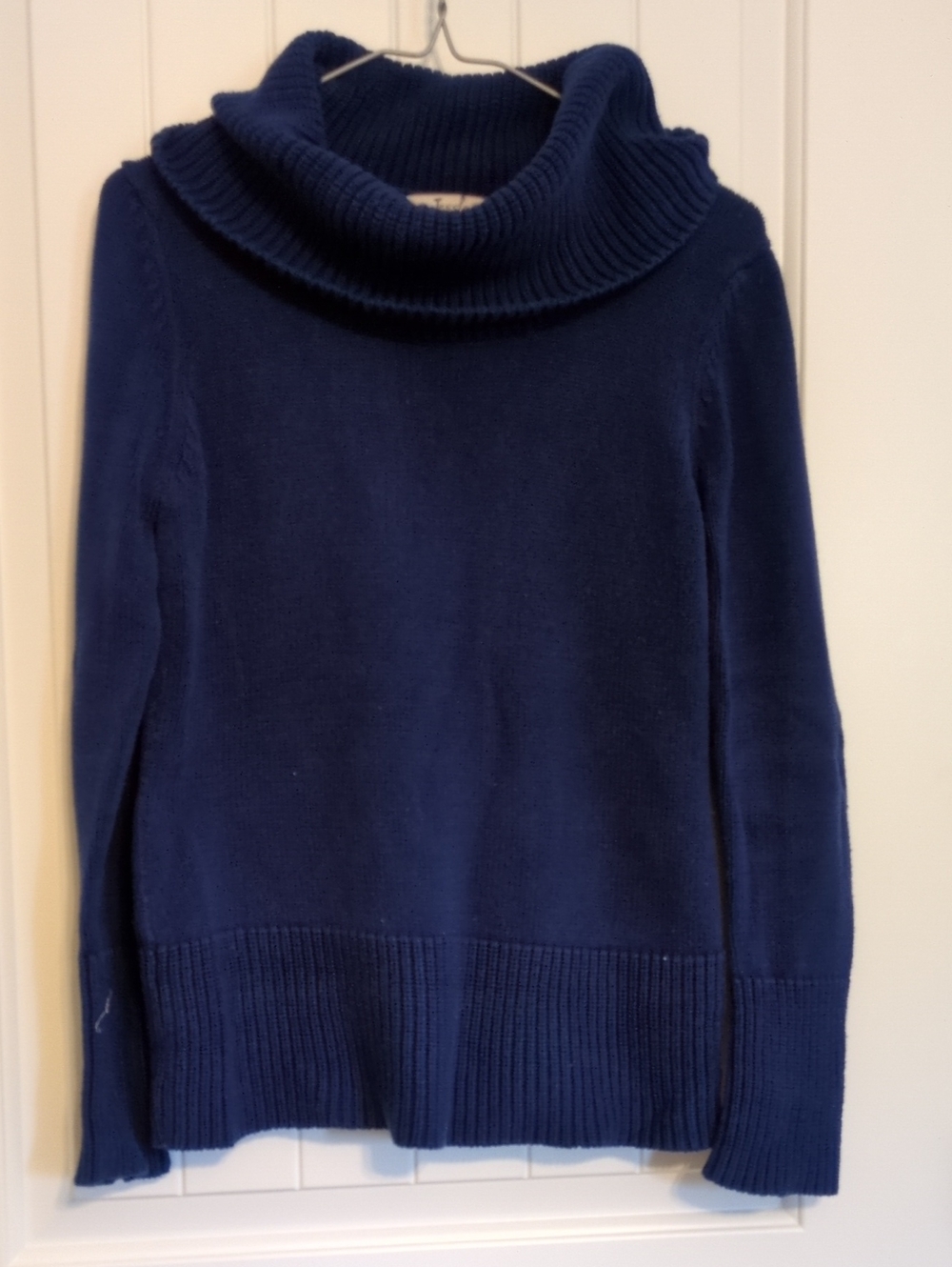 Jessica Navy Cowl Neck Sweater